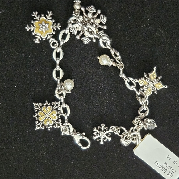 Brighton Jewelry - Brighton Snowflake Charm Bracelet .